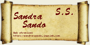 Sandra Sando vizit kartica